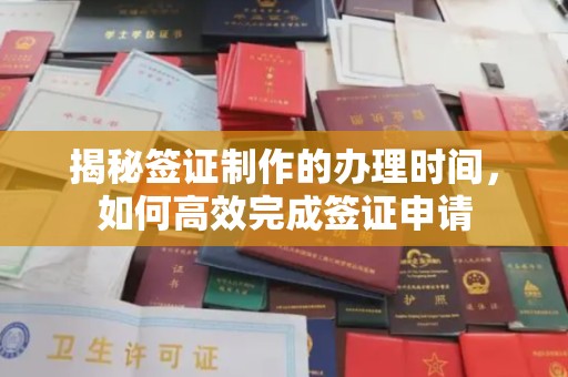建华揭秘签证制作的办理时间，如何高效完成签证申请