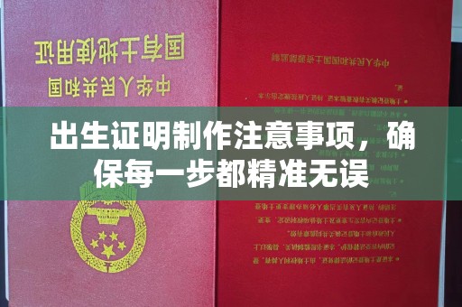 建华出生证明制作注意事项，确保每一步都精准无误