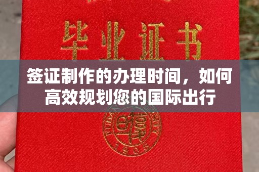 建华签证制作的办理时间，如何高效规划您的国际出行