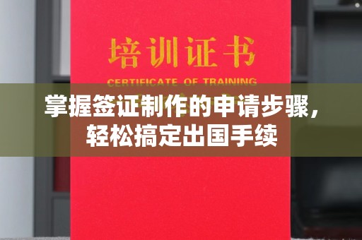 建华掌握签证制作的申请步骤，轻松搞定出国手续