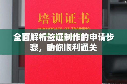 建华全面解析签证制作的申请步骤，助你顺利通关