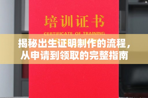 建华揭秘出生证明制作的流程，从申请到领取的完整指南
