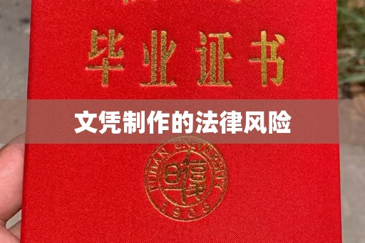 建华文凭制作的法律风险