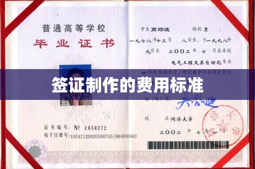 建华签证制作的费用标准
